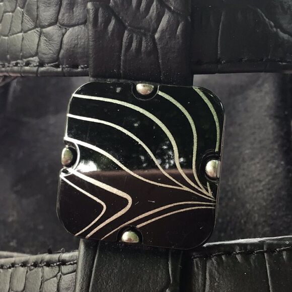 Vionic AMBER Black Triple Strap Embellished Orthotic Support Slingback Sandals - Picture 4 of 12